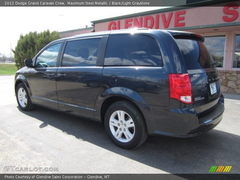 Maximum Steel Metallic / Black/Light Graystone 2013 Dodge Grand Caravan Crew