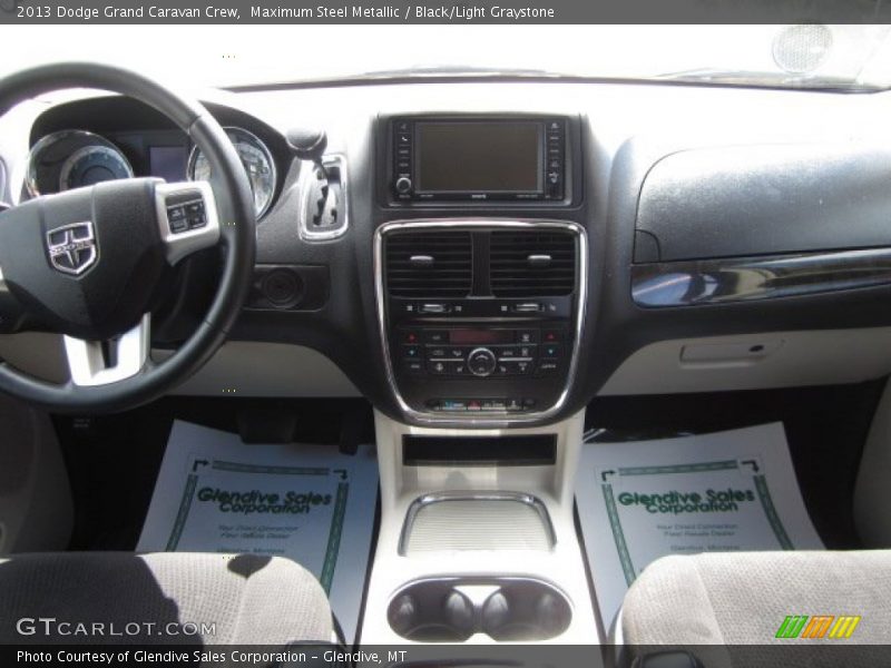 Maximum Steel Metallic / Black/Light Graystone 2013 Dodge Grand Caravan Crew