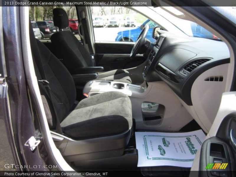 Maximum Steel Metallic / Black/Light Graystone 2013 Dodge Grand Caravan Crew