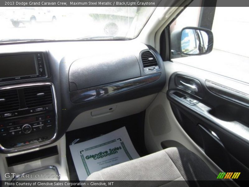 Maximum Steel Metallic / Black/Light Graystone 2013 Dodge Grand Caravan Crew