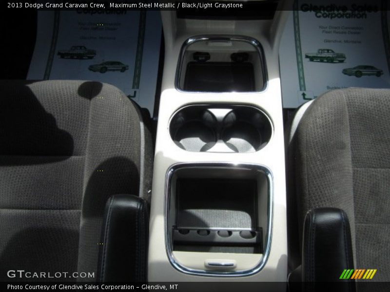 Maximum Steel Metallic / Black/Light Graystone 2013 Dodge Grand Caravan Crew