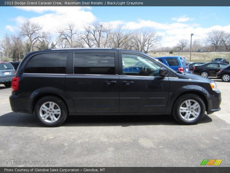 Maximum Steel Metallic / Black/Light Graystone 2013 Dodge Grand Caravan Crew