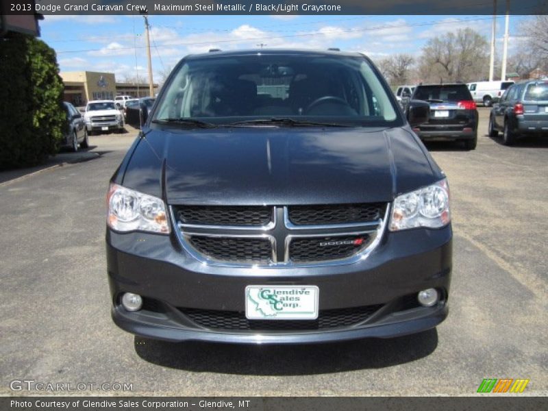 Maximum Steel Metallic / Black/Light Graystone 2013 Dodge Grand Caravan Crew