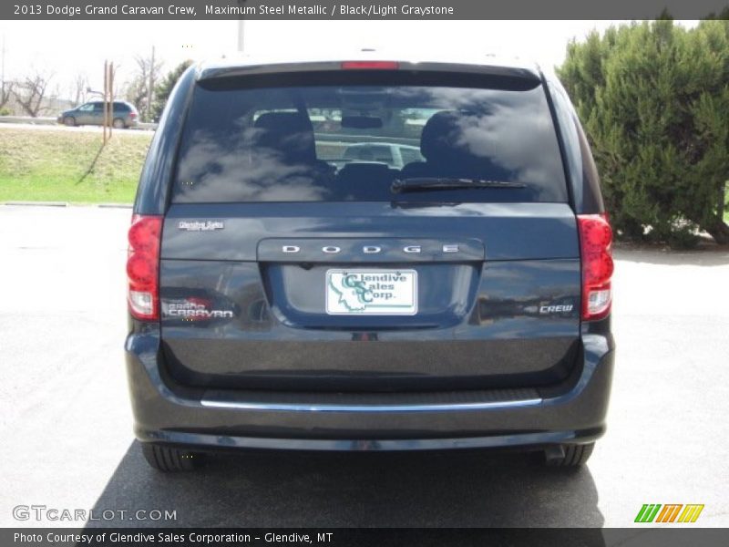Maximum Steel Metallic / Black/Light Graystone 2013 Dodge Grand Caravan Crew