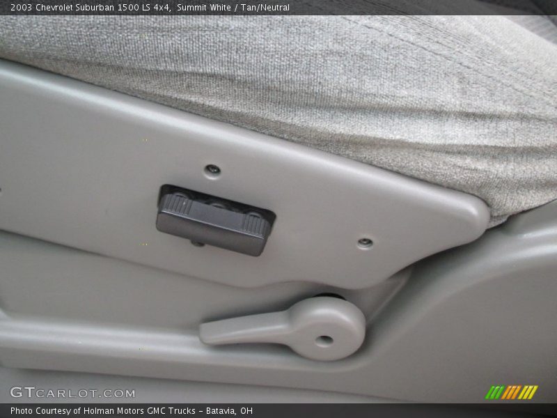 Summit White / Tan/Neutral 2003 Chevrolet Suburban 1500 LS 4x4