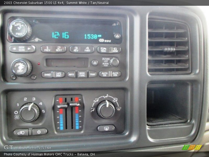 Summit White / Tan/Neutral 2003 Chevrolet Suburban 1500 LS 4x4