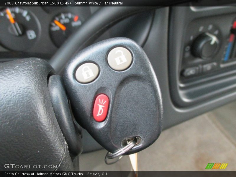 Summit White / Tan/Neutral 2003 Chevrolet Suburban 1500 LS 4x4