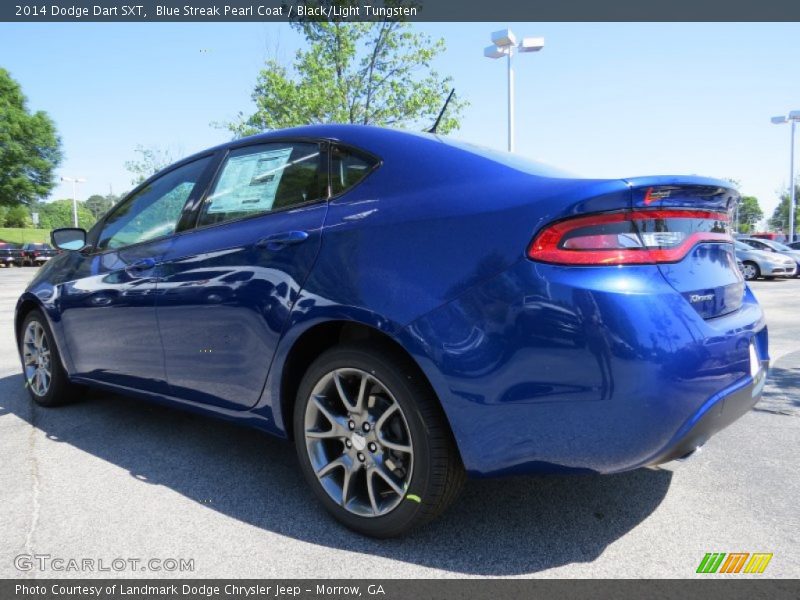 Blue Streak Pearl Coat / Black/Light Tungsten 2014 Dodge Dart SXT