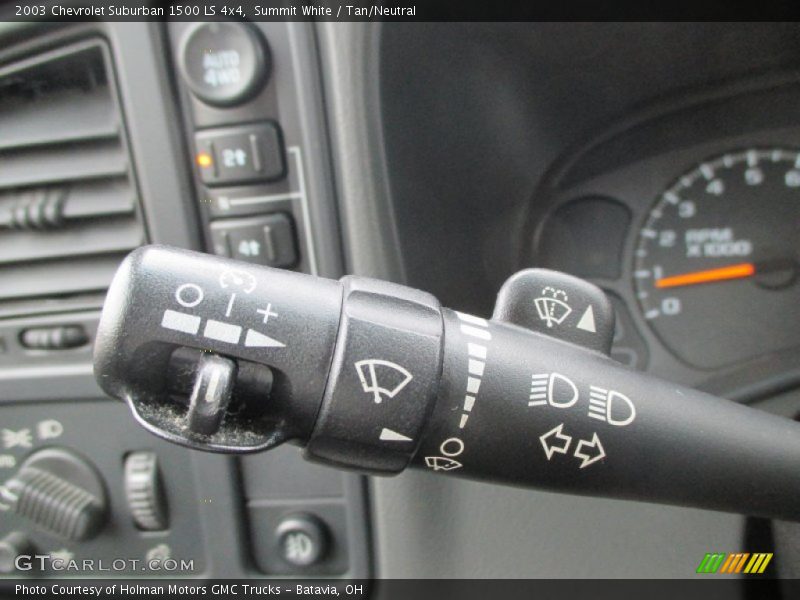 Summit White / Tan/Neutral 2003 Chevrolet Suburban 1500 LS 4x4