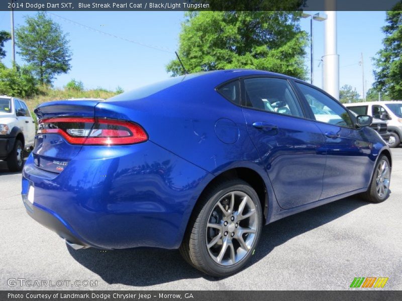 Blue Streak Pearl Coat / Black/Light Tungsten 2014 Dodge Dart SXT