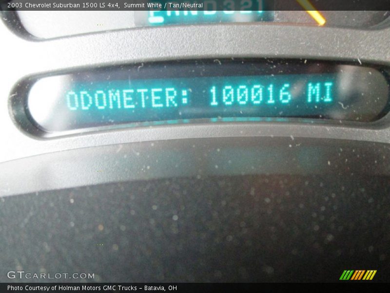 Summit White / Tan/Neutral 2003 Chevrolet Suburban 1500 LS 4x4