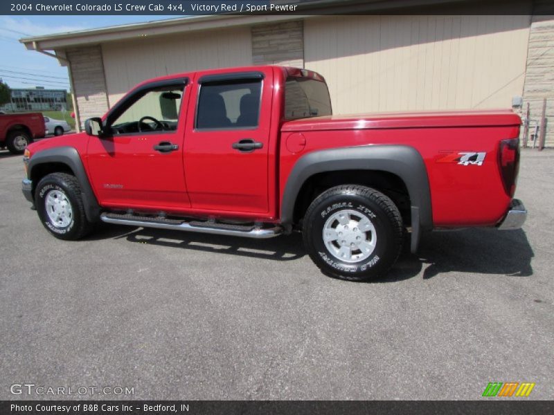 Victory Red / Sport Pewter 2004 Chevrolet Colorado LS Crew Cab 4x4