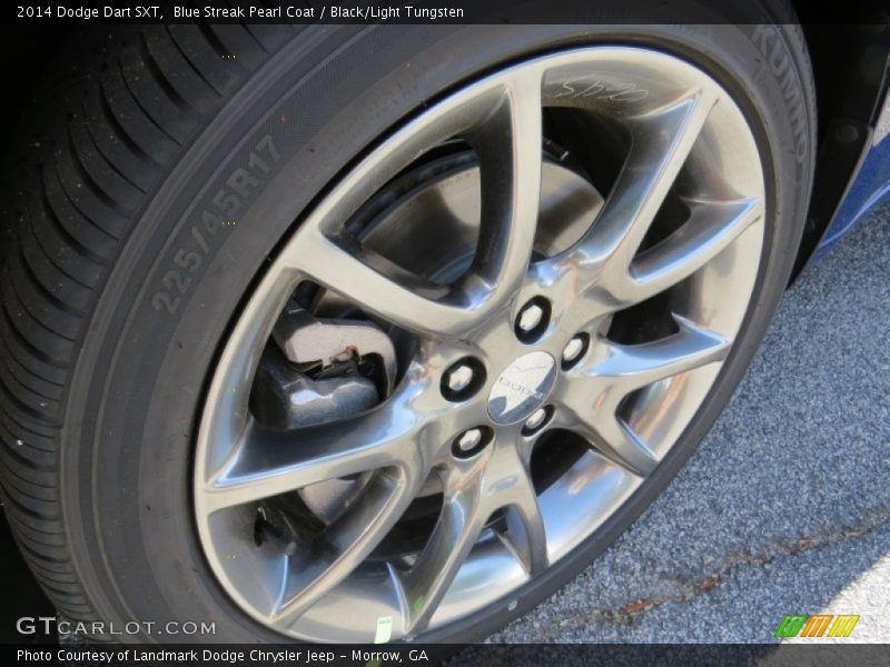 Blue Streak Pearl Coat / Black/Light Tungsten 2014 Dodge Dart SXT