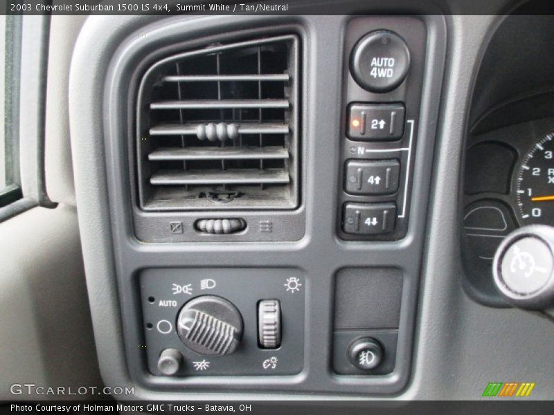 Summit White / Tan/Neutral 2003 Chevrolet Suburban 1500 LS 4x4
