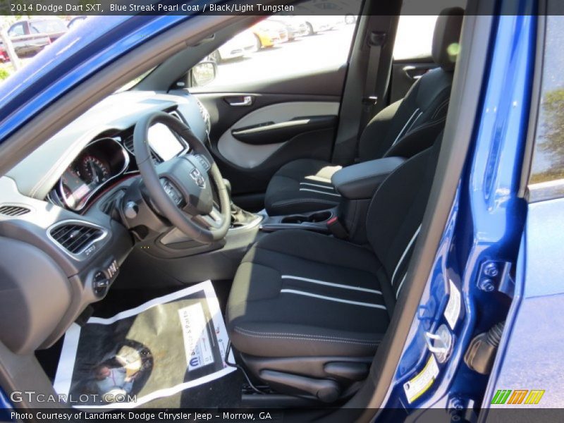 Blue Streak Pearl Coat / Black/Light Tungsten 2014 Dodge Dart SXT