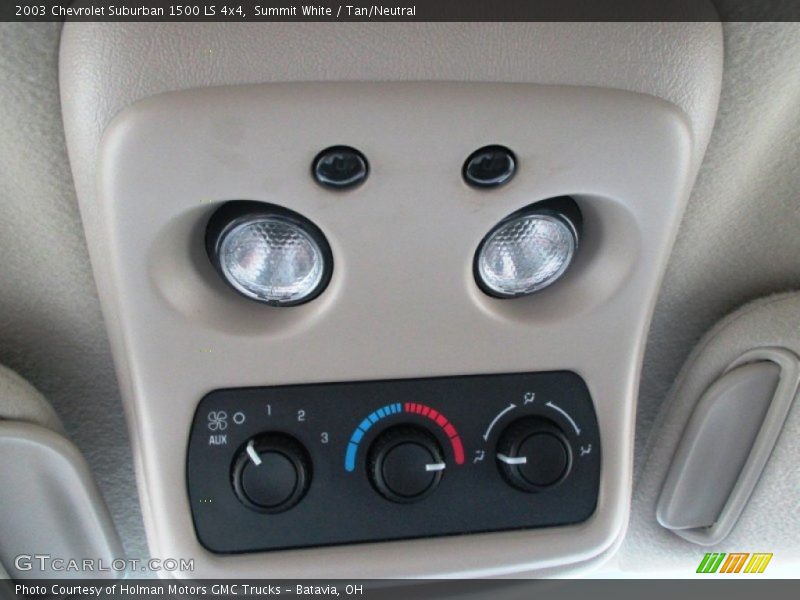 Summit White / Tan/Neutral 2003 Chevrolet Suburban 1500 LS 4x4
