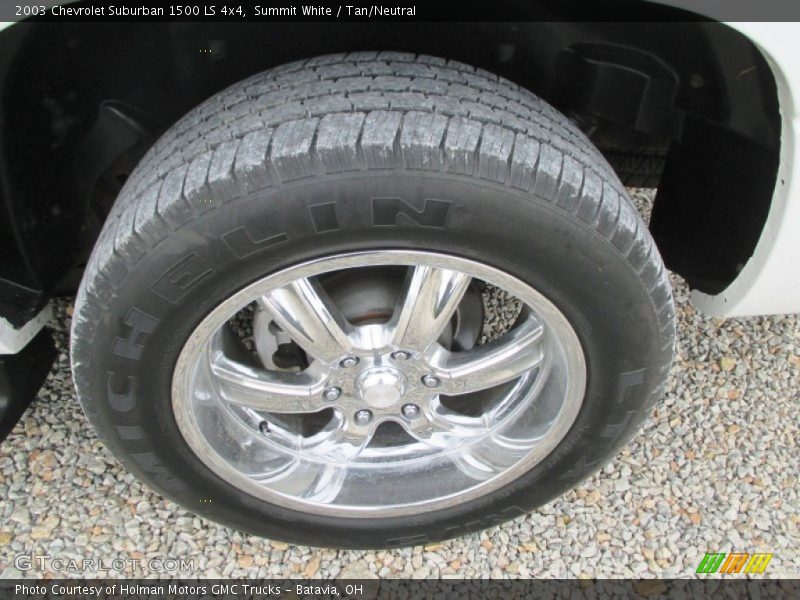 Summit White / Tan/Neutral 2003 Chevrolet Suburban 1500 LS 4x4