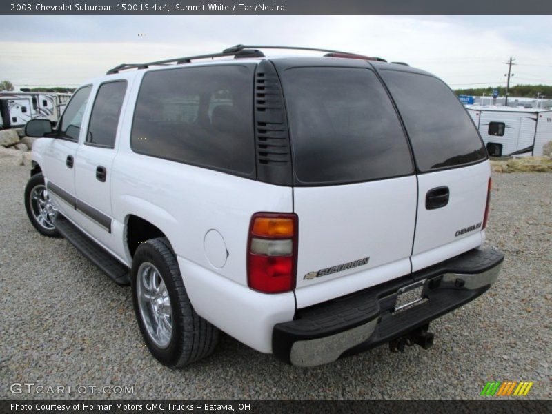 Summit White / Tan/Neutral 2003 Chevrolet Suburban 1500 LS 4x4