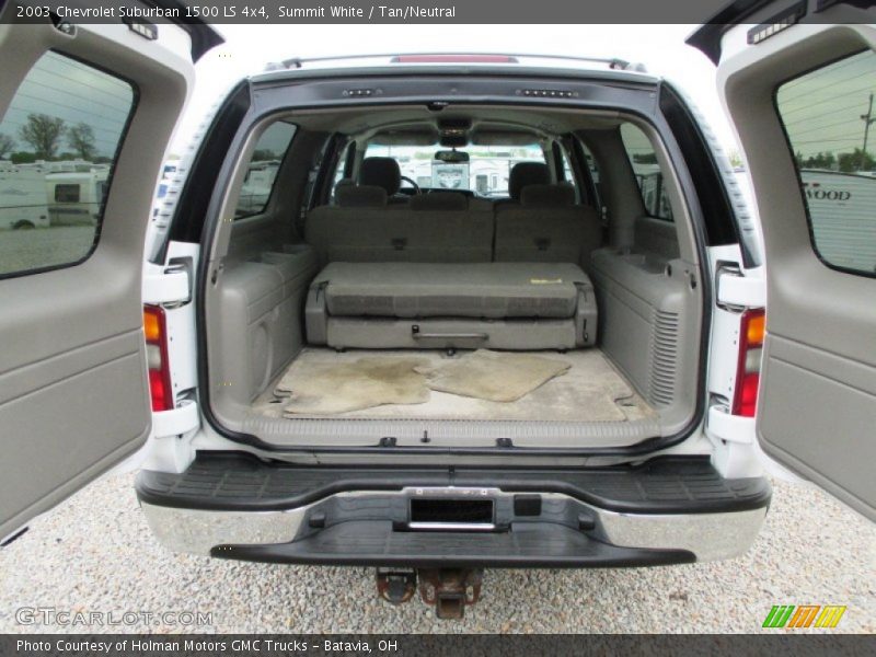 Summit White / Tan/Neutral 2003 Chevrolet Suburban 1500 LS 4x4