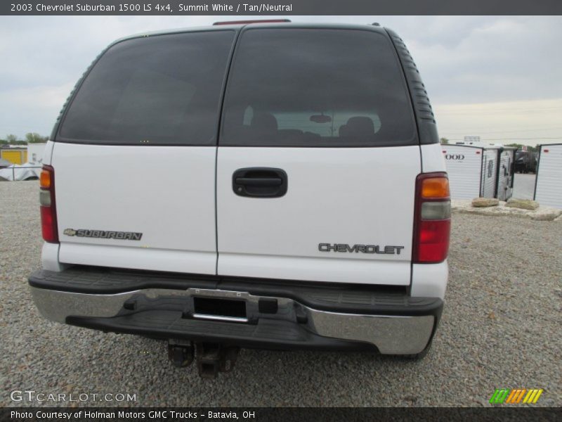 Summit White / Tan/Neutral 2003 Chevrolet Suburban 1500 LS 4x4