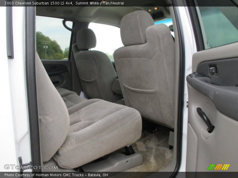 Summit White / Tan/Neutral 2003 Chevrolet Suburban 1500 LS 4x4