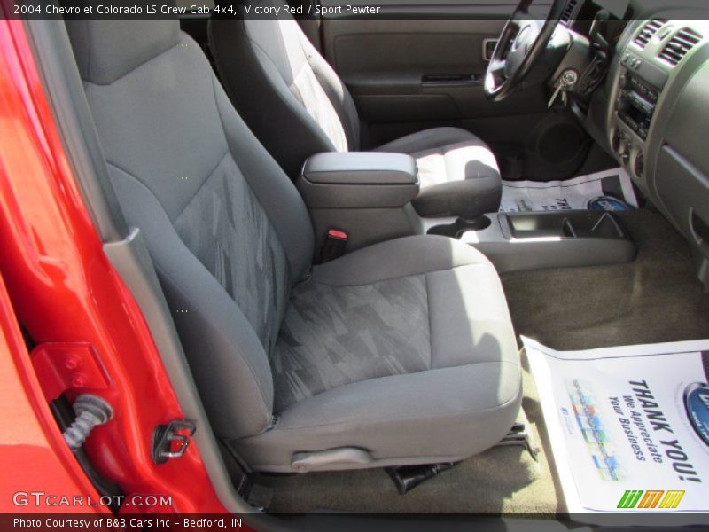 Victory Red / Sport Pewter 2004 Chevrolet Colorado LS Crew Cab 4x4