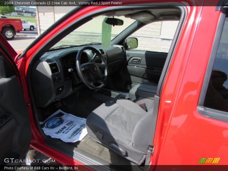Victory Red / Sport Pewter 2004 Chevrolet Colorado LS Crew Cab 4x4