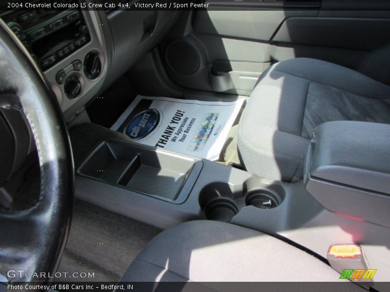 Victory Red / Sport Pewter 2004 Chevrolet Colorado LS Crew Cab 4x4