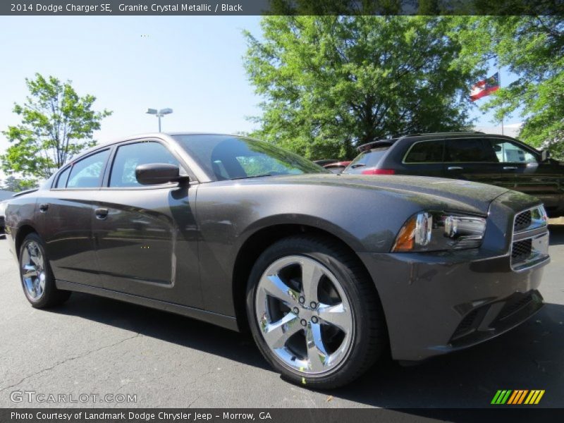 Granite Crystal Metallic / Black 2014 Dodge Charger SE