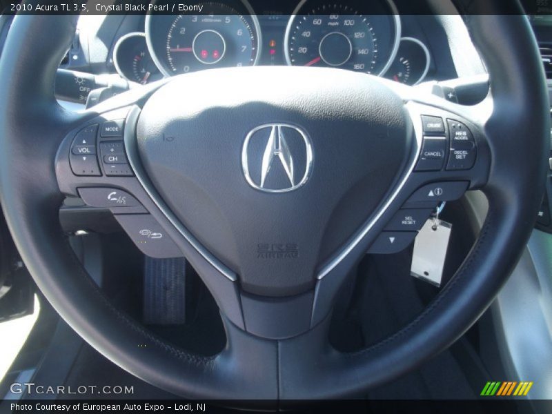 Crystal Black Pearl / Ebony 2010 Acura TL 3.5