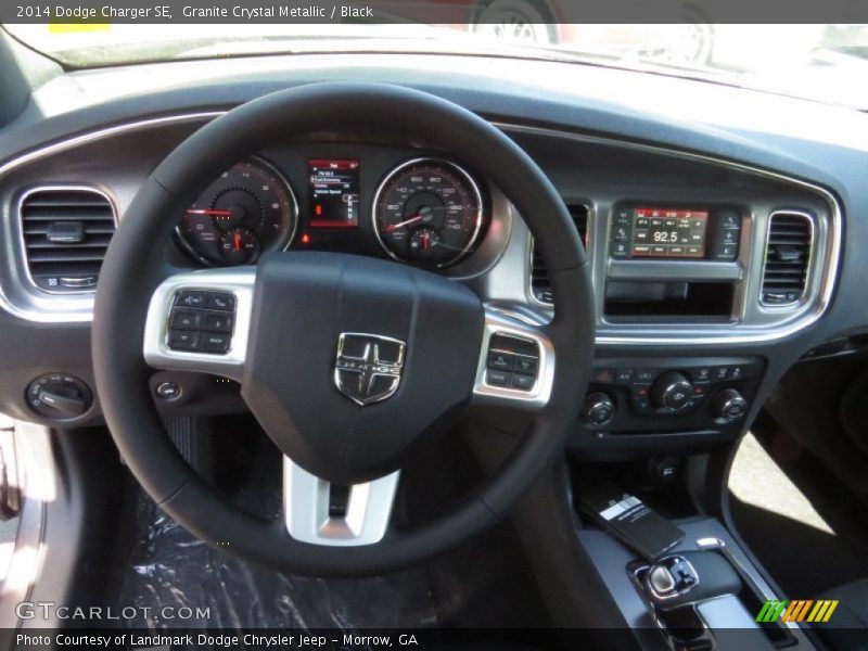 Granite Crystal Metallic / Black 2014 Dodge Charger SE
