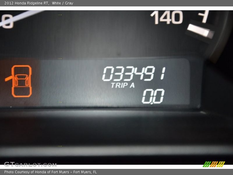White / Gray 2012 Honda Ridgeline RT