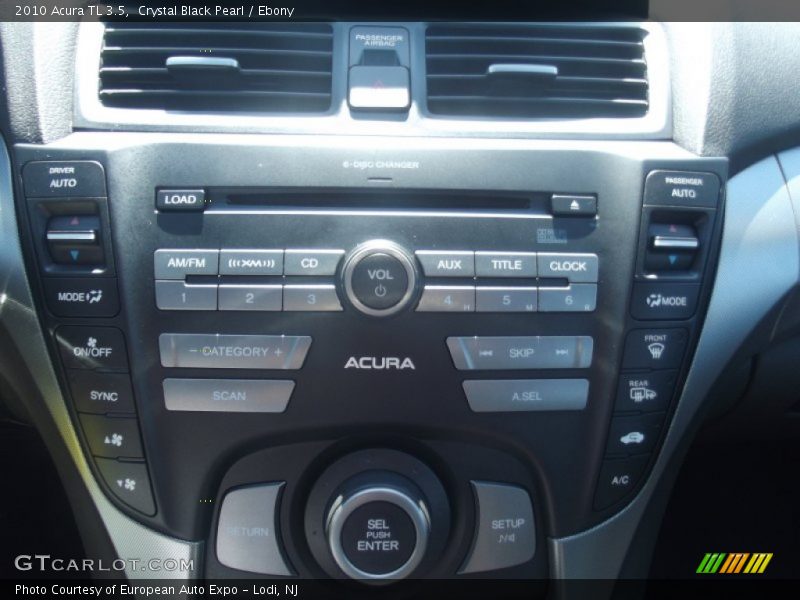 Crystal Black Pearl / Ebony 2010 Acura TL 3.5