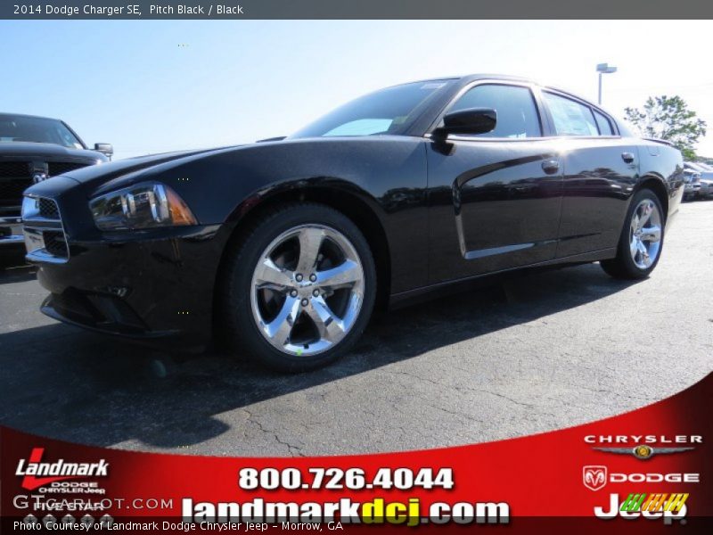 Pitch Black / Black 2014 Dodge Charger SE