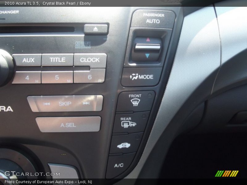 Crystal Black Pearl / Ebony 2010 Acura TL 3.5