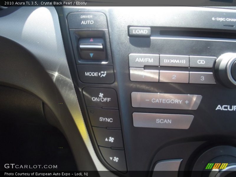 Crystal Black Pearl / Ebony 2010 Acura TL 3.5