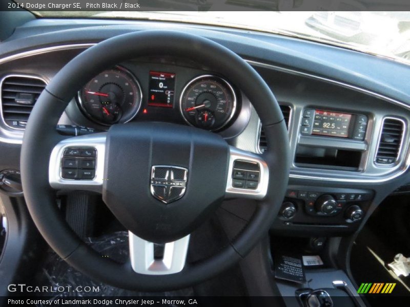 Pitch Black / Black 2014 Dodge Charger SE