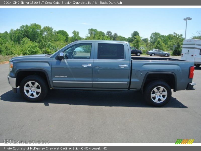 Stealth Gray Metallic / Jet Black/Dark Ash 2014 GMC Sierra 1500 SLT Crew Cab