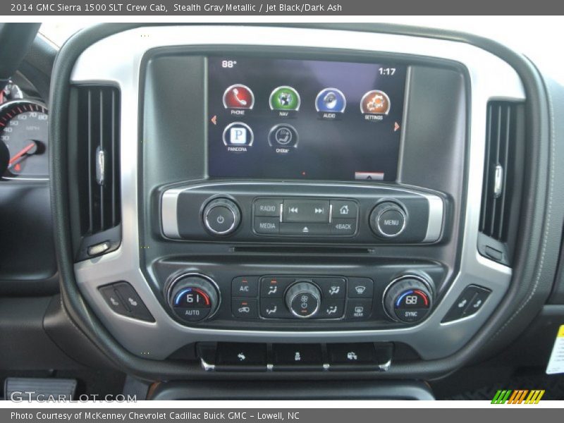 Stealth Gray Metallic / Jet Black/Dark Ash 2014 GMC Sierra 1500 SLT Crew Cab