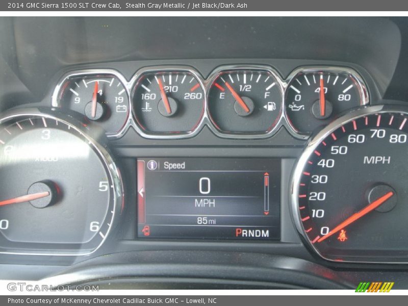 Stealth Gray Metallic / Jet Black/Dark Ash 2014 GMC Sierra 1500 SLT Crew Cab
