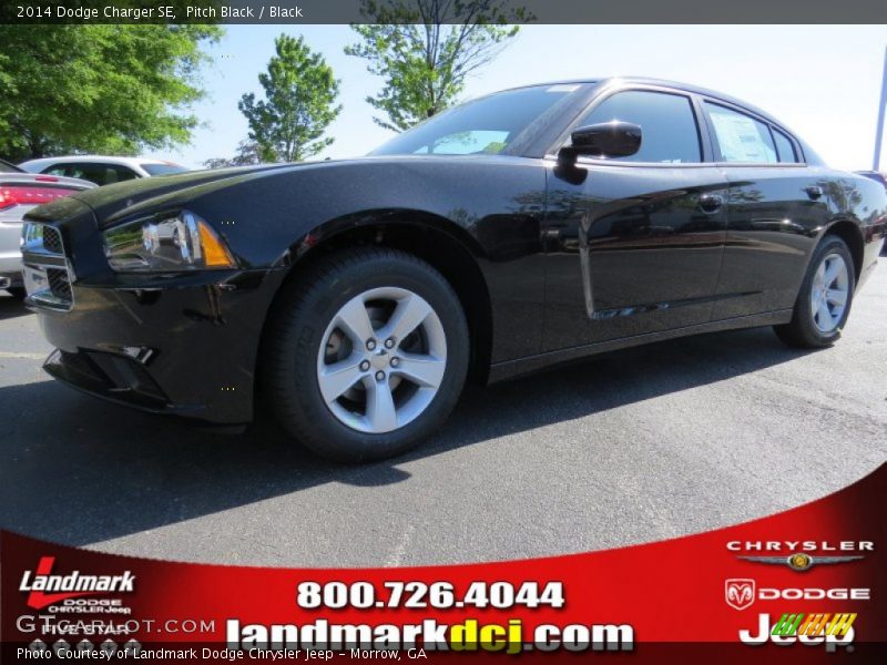 Pitch Black / Black 2014 Dodge Charger SE