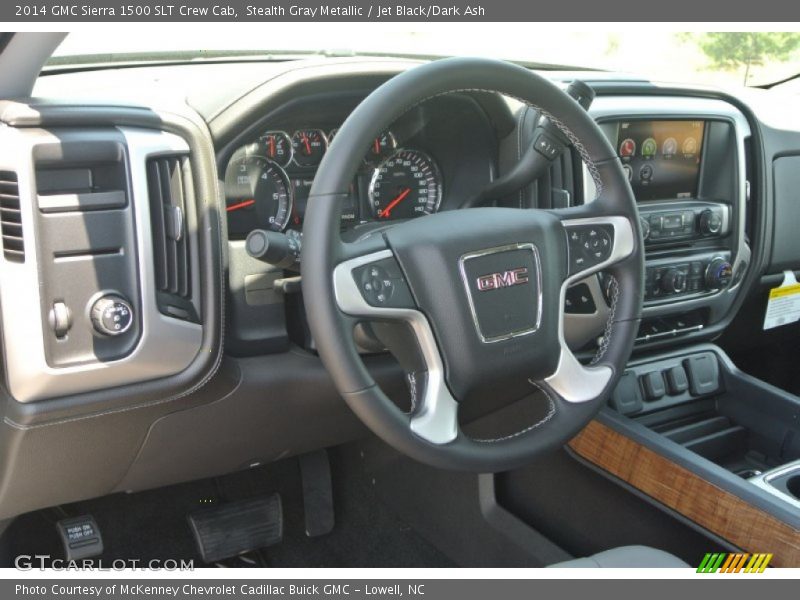 Stealth Gray Metallic / Jet Black/Dark Ash 2014 GMC Sierra 1500 SLT Crew Cab