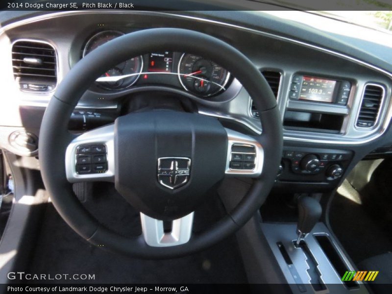 Pitch Black / Black 2014 Dodge Charger SE