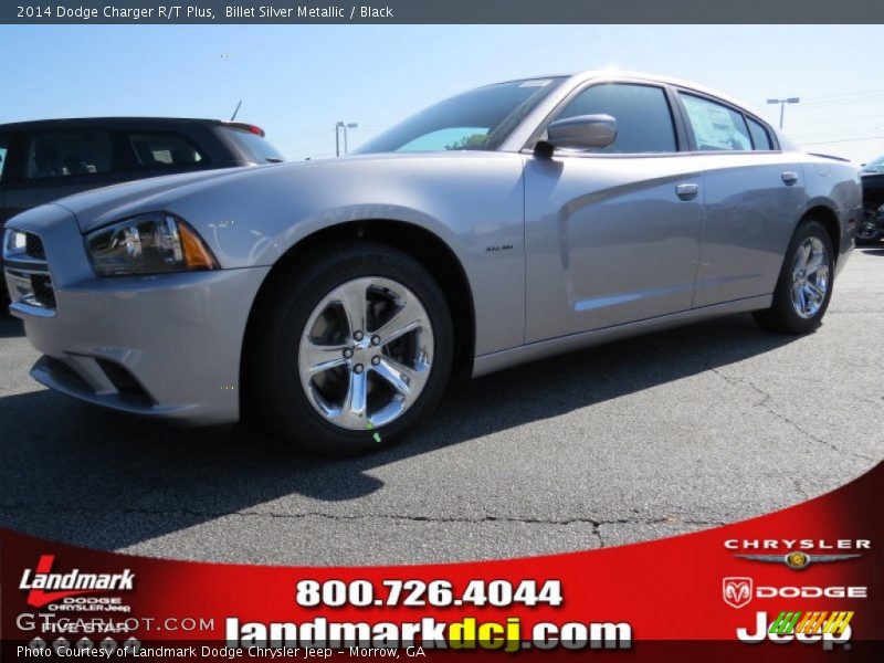 Billet Silver Metallic / Black 2014 Dodge Charger R/T Plus