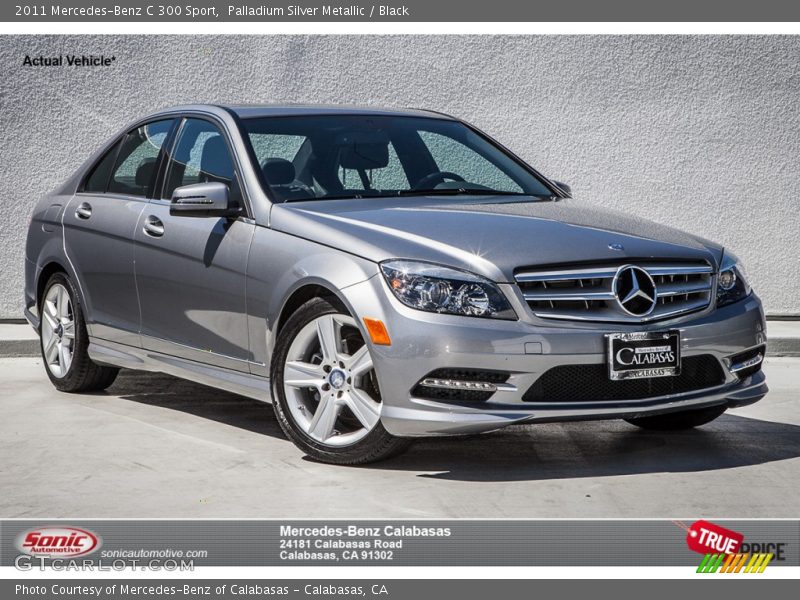 Palladium Silver Metallic / Black 2011 Mercedes-Benz C 300 Sport
