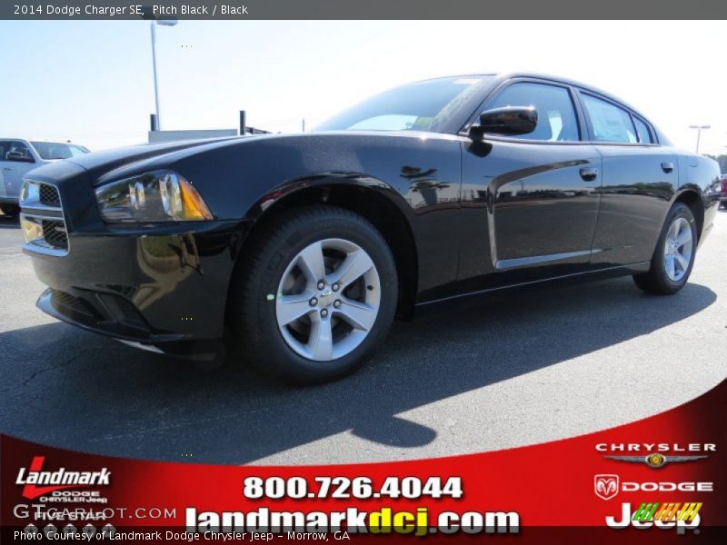 Pitch Black / Black 2014 Dodge Charger SE