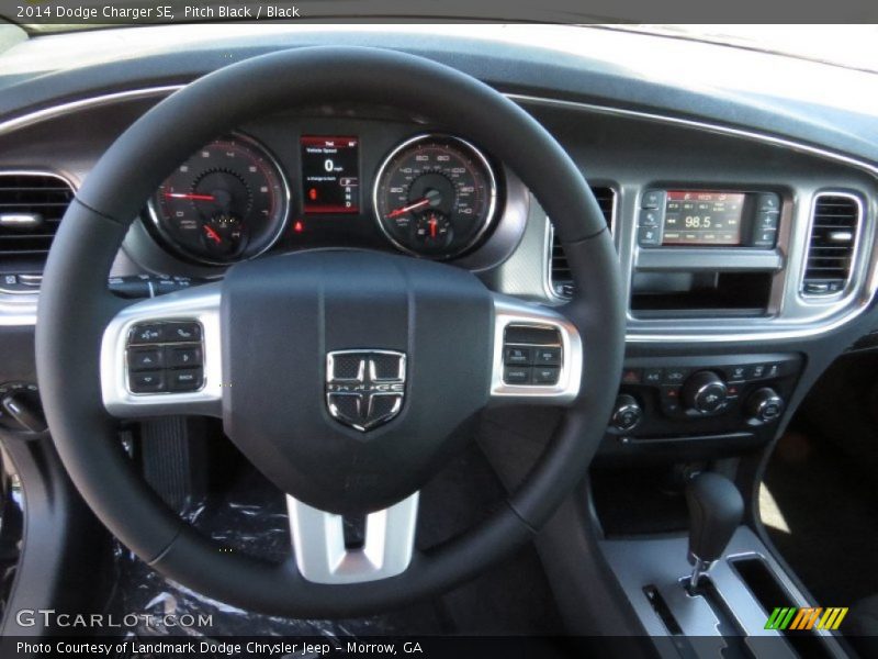 Pitch Black / Black 2014 Dodge Charger SE