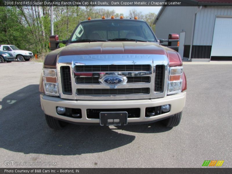 Dark Copper Metallic / Chaparral Leather 2008 Ford F450 Super Duty King Ranch Crew Cab 4x4 Dually