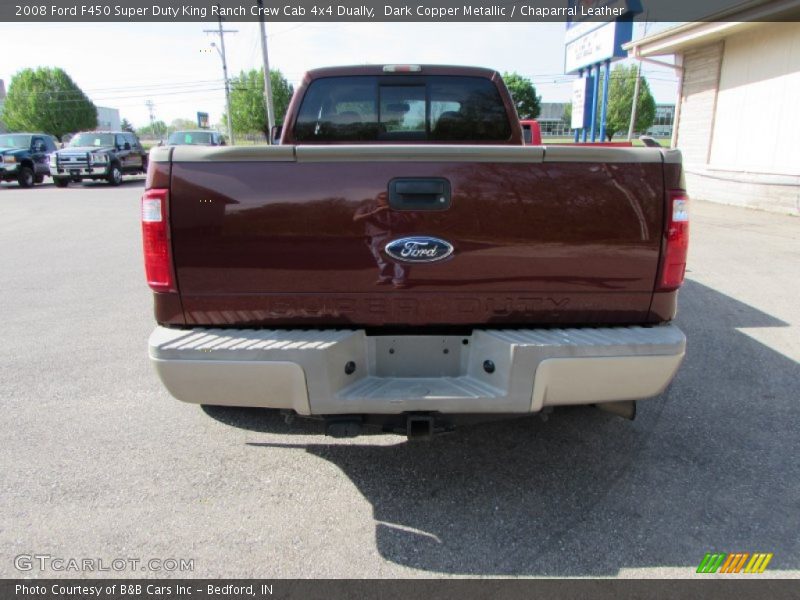 Dark Copper Metallic / Chaparral Leather 2008 Ford F450 Super Duty King Ranch Crew Cab 4x4 Dually