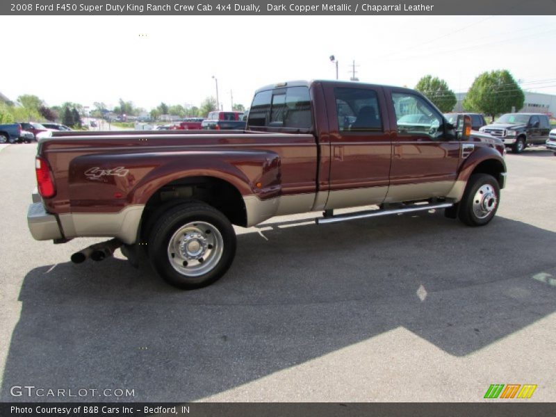 Dark Copper Metallic / Chaparral Leather 2008 Ford F450 Super Duty King Ranch Crew Cab 4x4 Dually